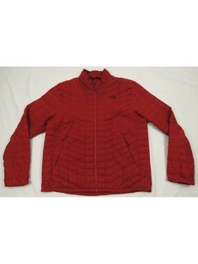 The North Face TNF Quilted Thermoball Eco Red Full Zip Puffer Coat Jacket XL
